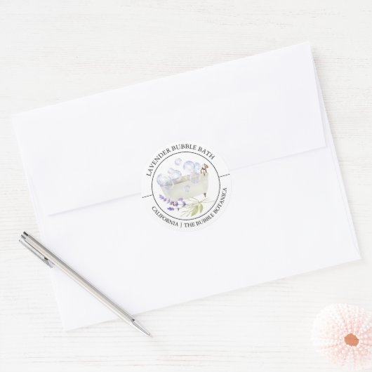 Lavendel Bubble Bath label (Envelop)