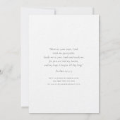 Lavendel Bubble Bloemen Minimalistische Doop Kaart (Achterkant)