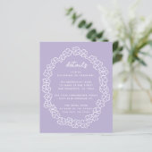 Lavendel Budget Bloemenslinger Trouwdetails (Staand voorkant)