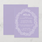 Lavendel Budget Floral Garland Wedding Details (Voorkant / Achterkant)