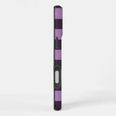 Lavendel Buffalo Plaid Geruite iPhone Hoesje (Rechterkant)