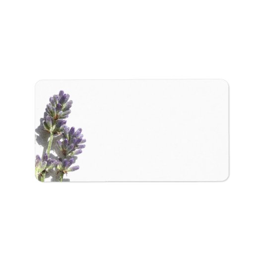 Lavendel Bunch Leeg Adreslabel Etiket (Voorkant)