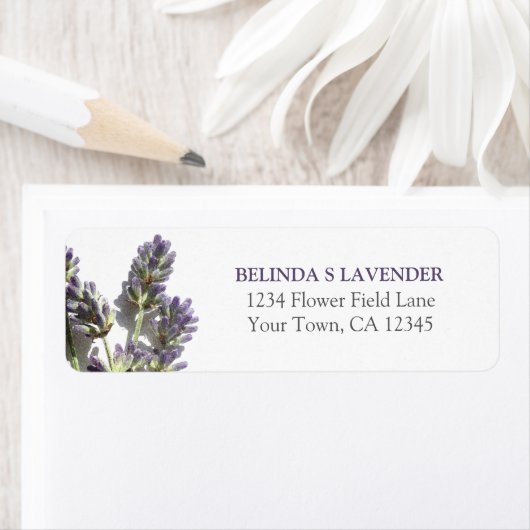 Lavendel Bunch retour adres label (Insitu)