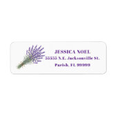 Lavendel Bundel Retouradres Label (Voorkant)