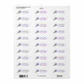 Lavendel Bundel Retouradres Label (Full Sheet)
