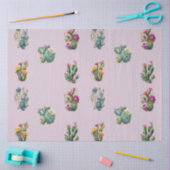 Lavendel Cactus Succulent Tropisch Tissuepapier (Craft)