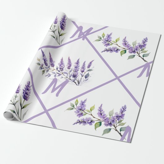 Lavendel Cadeaupapier (Uitgerold)