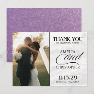 Lavendel California Passport Bedankkaart