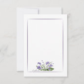 Lavendel Calla Lelies Sympathie Dankjewel Kaart (Achterkant)