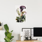 Lavendel Calla Lilies Lily Flower Art Print Poster (Thuiskantoor)