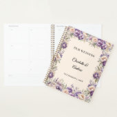 Lavendel champagne bloem bruiloft planner (Display)