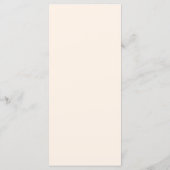 Lavendel champagne crème bloem bruiloft menu (Achterkant)