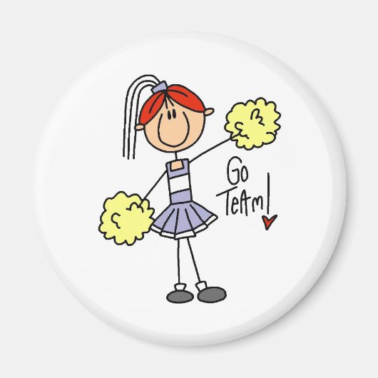 Lavendel Cheerleader Magneet (Voorkant)