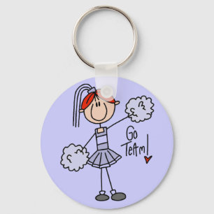 Lavendel Cheerleader T-shirts en Cadeaus Sleutelhanger