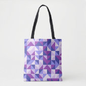 Lavendel Chevrons Shuffle Tote Bag (Voorkant)