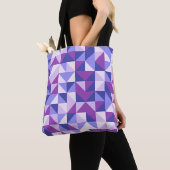 Lavendel Chevrons Shuffle Tote Bag (Dichtbij)
