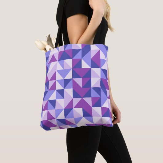 Lavendel Chevrons Shuffle Tote Bag (Dichtbij)