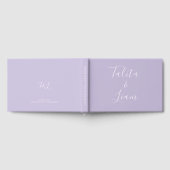 Lavendel | Chic Script Trouwgastenboek Gastenboek (Volledig)
