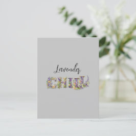 Lavendel Chill Briefkaart