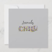 Lavendel Chill Kaart (Voorkant)