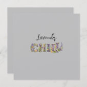 Lavendel Chill Kaart (Voorkant / Achterkant)