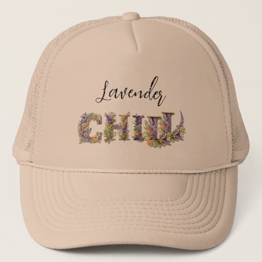 Lavendel Chill Trucker Pet (Voorkant)