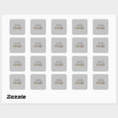 Lavendel Chill Vierkante Sticker (Vel)