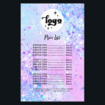 lavendel chunky glitter beauty salon flyer<br><div class="desc">schoonheidssalon flyer</div>