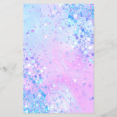 lavendel chunky glitter beauty salon flyer (Achterkant)