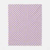 Lavendel Citroen Stippen Fleece Deken (Voorkant)