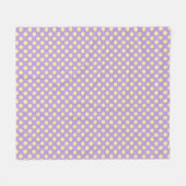 Lavendel Citroen Stippen Fleece Deken (Voorkant (Horizontaal))