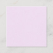 Lavendel Classic Monogram QR RSVP Bruiloft Informatiekaartje (Achterkant)