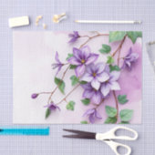 Lavendel Clematis Vine Waterverf Tissuepapier (Craft)