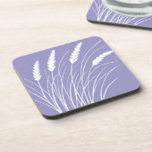 Lavendel coaster met strandgrasontwerp bier onderzetter (Linkerzijde)