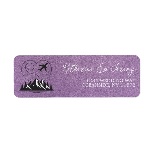 Lavendel Colorado Passport Etiket (Voorkant)