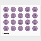 Lavendel Colorado Passport Ronde Sticker (Vel)