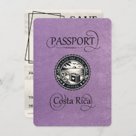 Lavendel Costa Rica Paspoort Save The Date