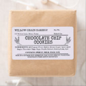 Lavendel Cottage Chocolate Chip Cookie Etiket (Insitu)