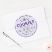 Lavendel Cottage Koek Ingredientenlijst Sticker (Envelop)
