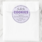 Lavendel Cottage Koek Ingredientenlijst Sticker (Tas)