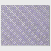 Lavendel Cream Stripes Elegante Pastelwikkel Cadeaupapier (Vlak)