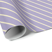 Lavendel Cream Stripes Elegante Pastelwikkel
