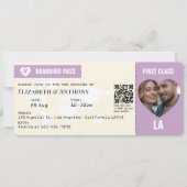 Lavendel & Crème Instapass Bruiloft Kaart (Voorkant)