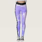 Lavendel Crystal Glow Leggings (Voorkant)