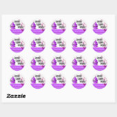 Lavendel Cupcake Company Custom Ronde Sticker (Vel)