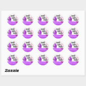 Lavendel Cupcake Company Dank u Stickers (Vel)