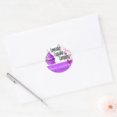 Lavendel Cupcake Company Dank u Stickers (Envelop)