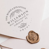  Lavendel Custom Bruiloft Retouradres Zelfinktende Stempel