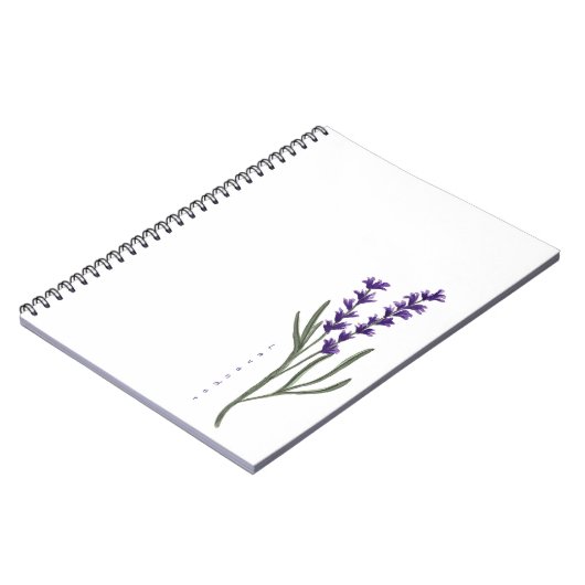 Lavendel Custom Notitieboek (Linkerzijde)