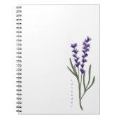 Lavendel Custom Notitieboek (Voorkant)